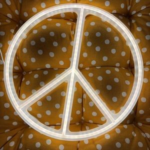 Pillowfort Peace Neon Sign